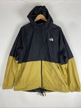 The North Face Jacket Men's XXL  Black Yellow DryVent Full Zip Hooded